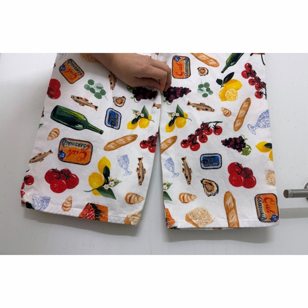 Lisa Says Gah Italian Summer Print Robyn Jeans Pants Trousers Denim Food 8 - Picture 15 of 16